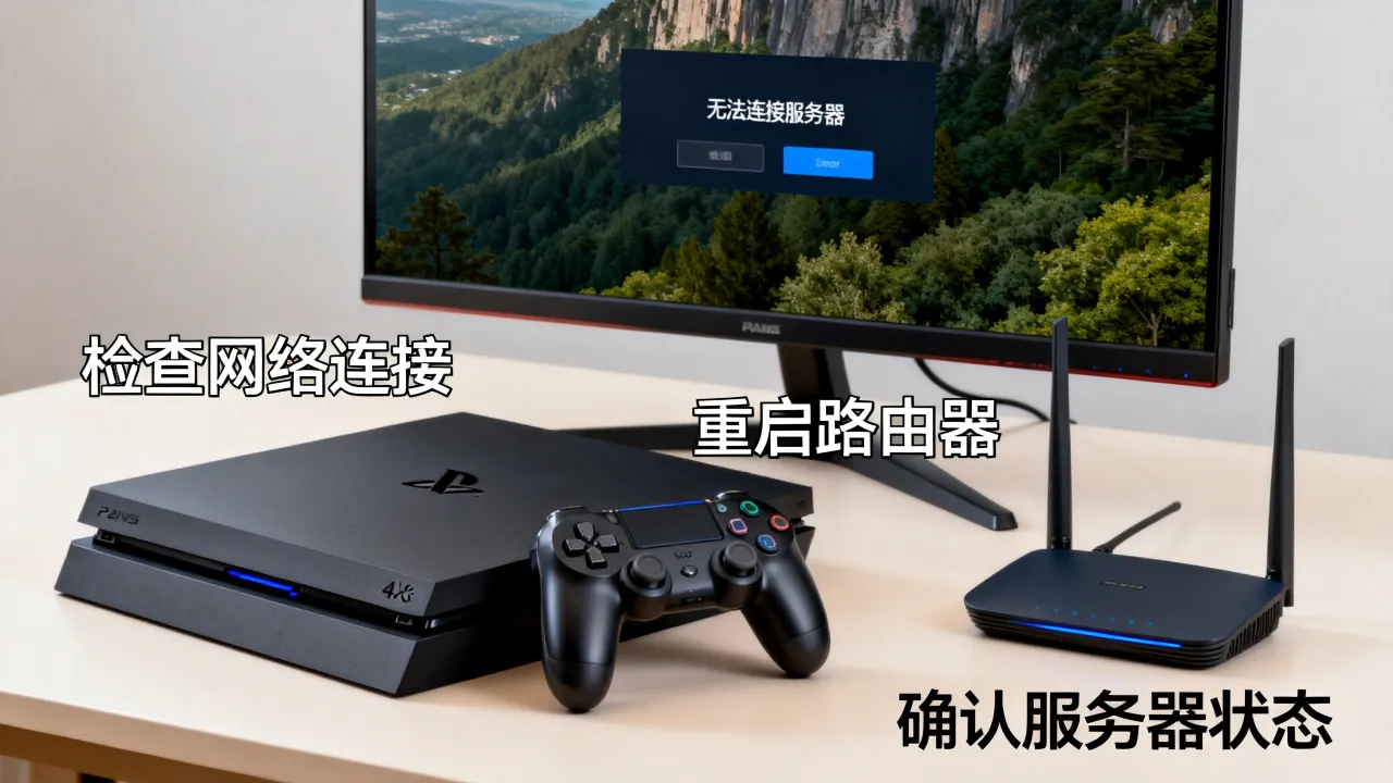 移动宽带PS4游戏连不上服务器咋办，PS4连不上服务器怎么办