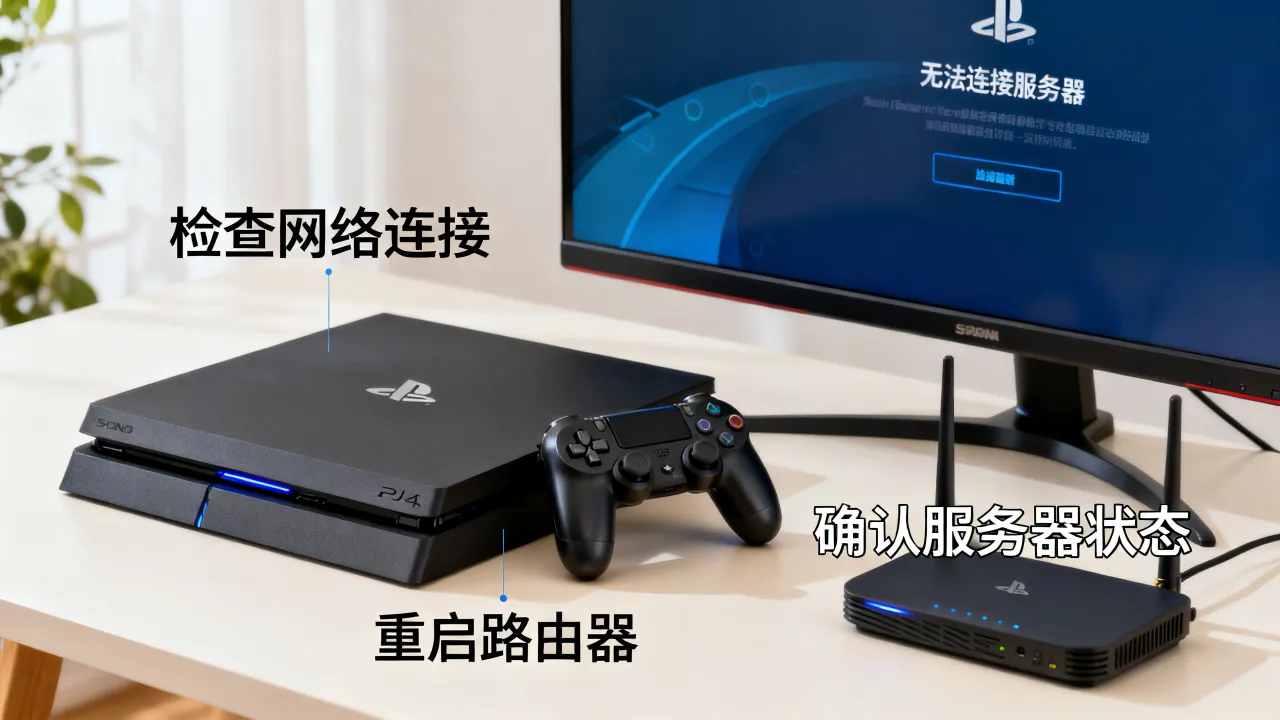 移动宽带PS4游戏连不上服务器咋办，PS4连不上服务器怎么办