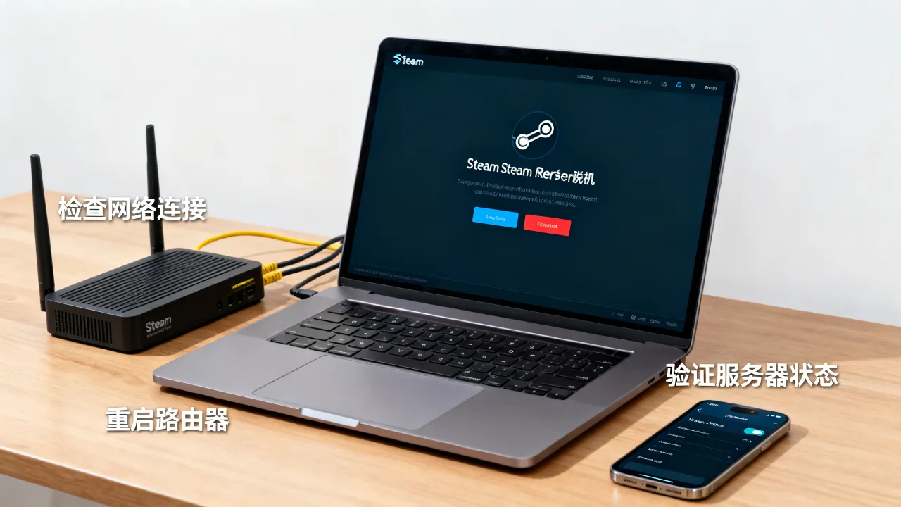 为什么我的steam服务器脱机，如何快速解决？