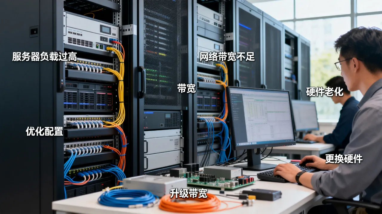为什么服务器变卡了呢，服务器卡顿原因和解决方法有哪些