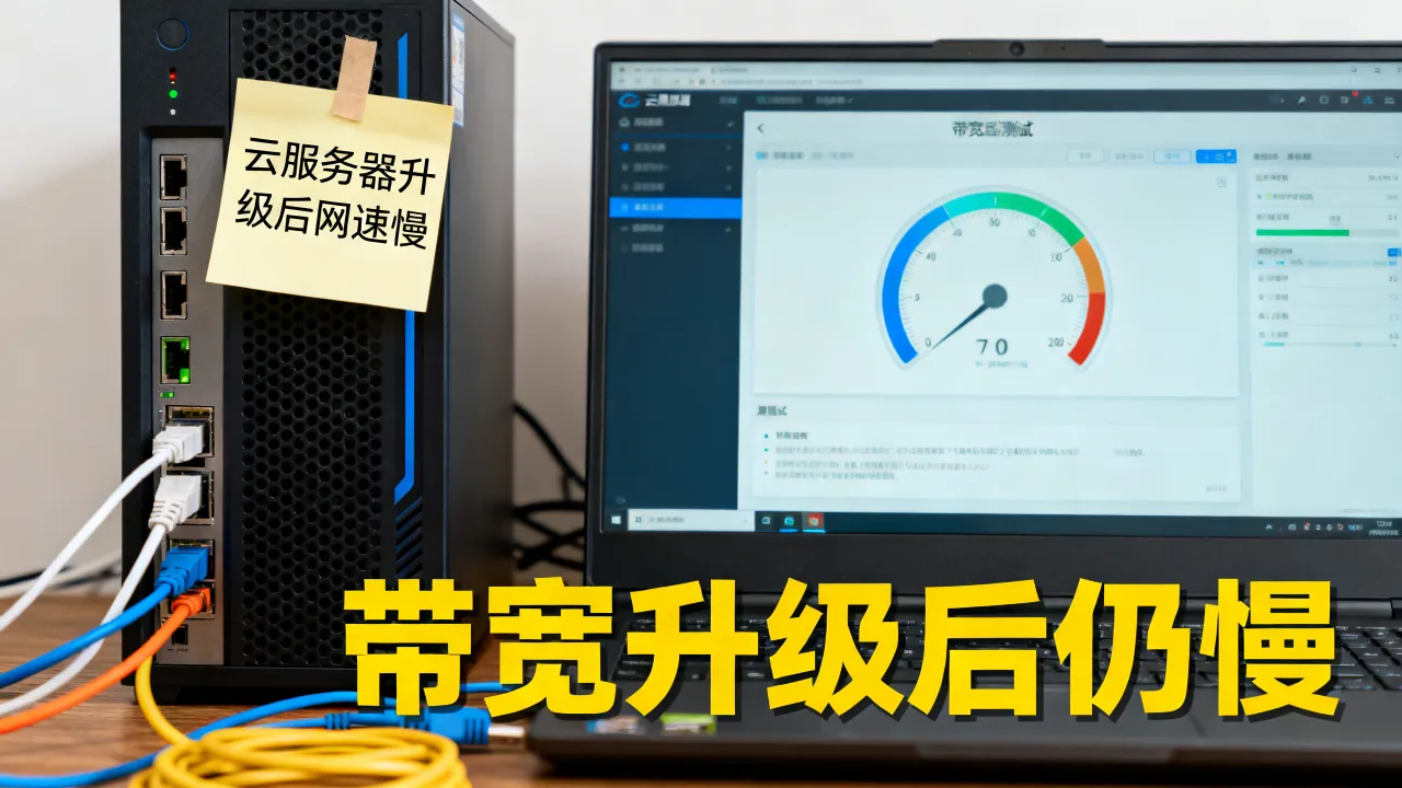 云服务器升级后网速慢怎么办，升级带宽后网速还是慢怎么回事