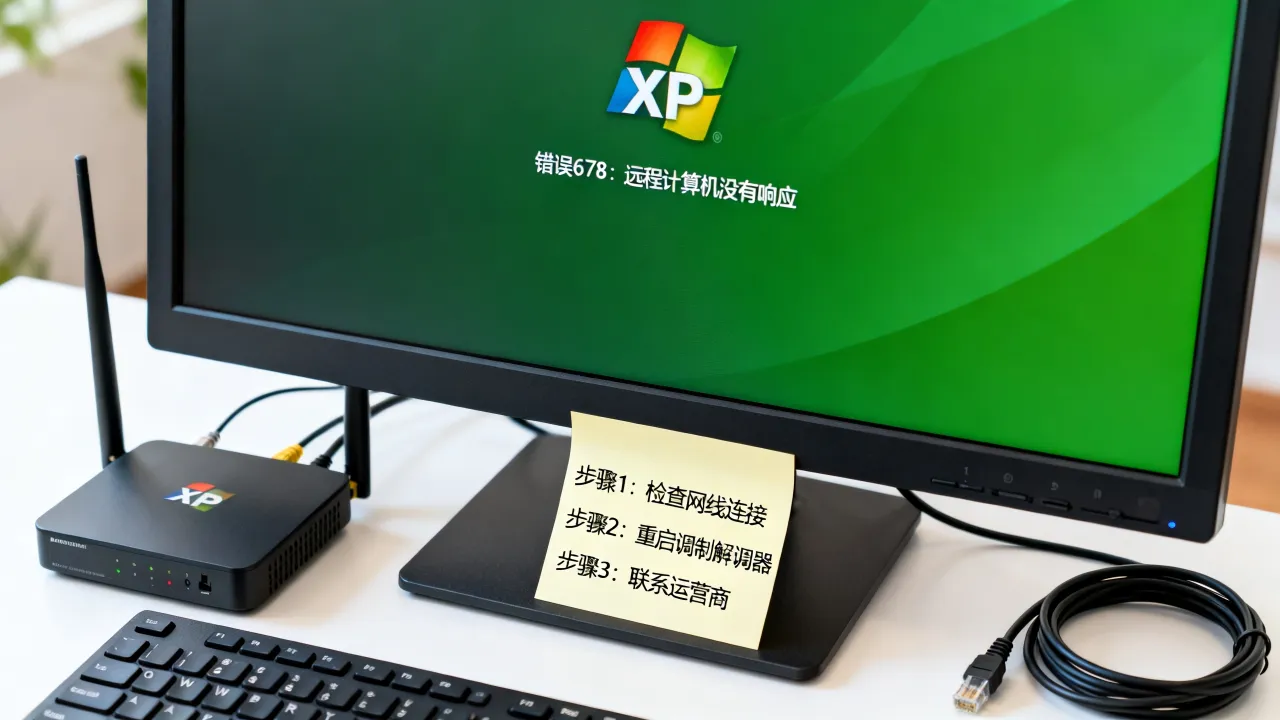 xp总是提示宽带连接不上网络连接服务器，宽带错误678怎么解决