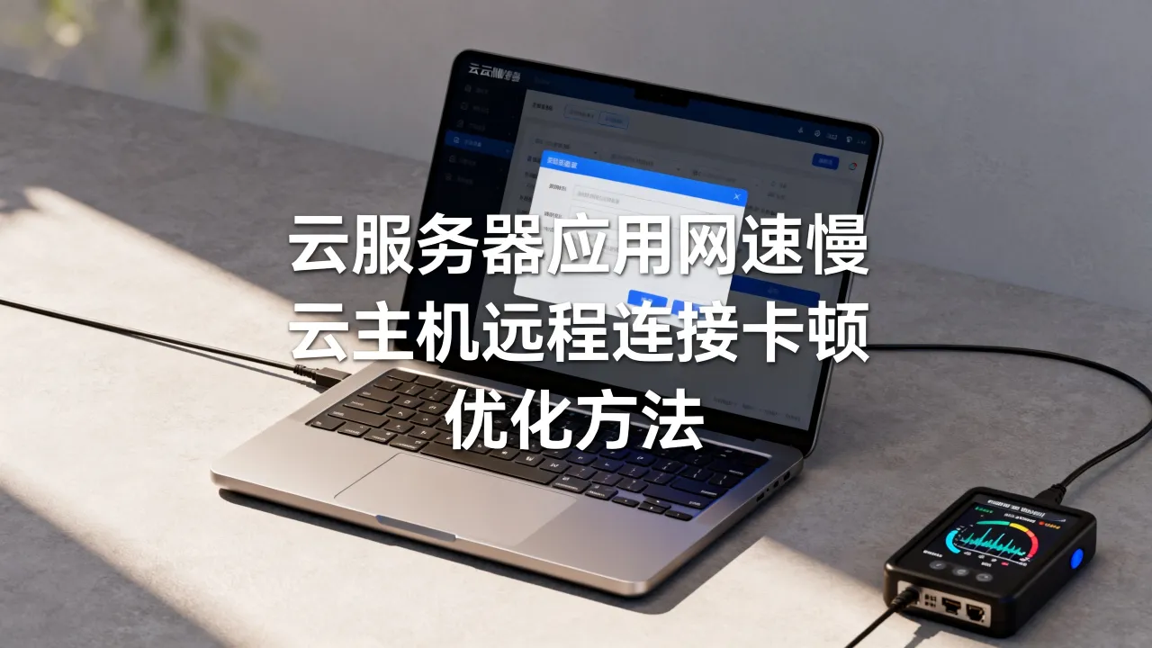 云服务器上应用网速慢怎么解决，云主机远程连接卡顿如何优化？