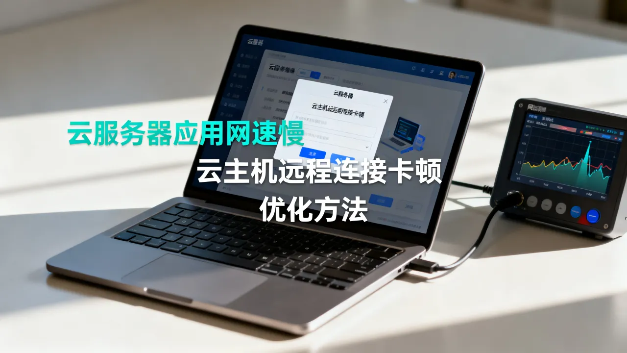 云服务器上应用网速慢怎么解决，云主机远程连接卡顿如何优化？