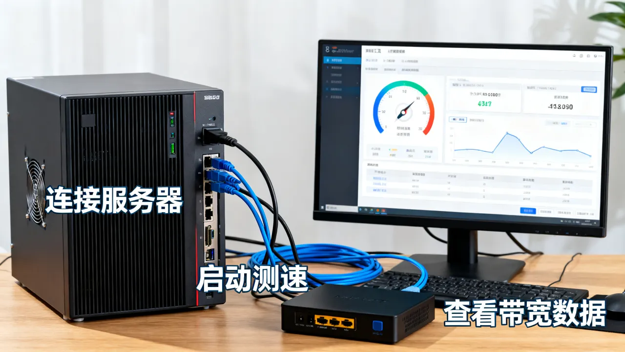 怎么查看服务器网速？服务器带宽测速方法与步骤详解