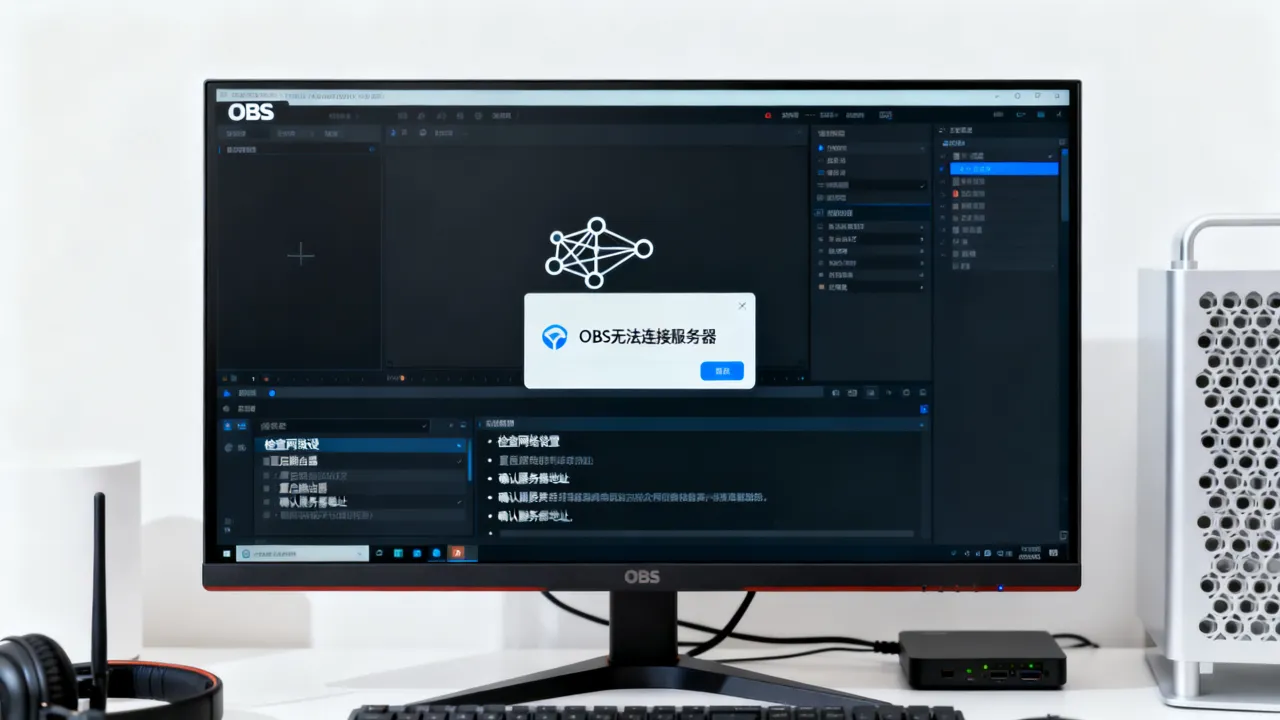 OBS为什么链接不到服务器,OBS无法连接服务器怎么办?