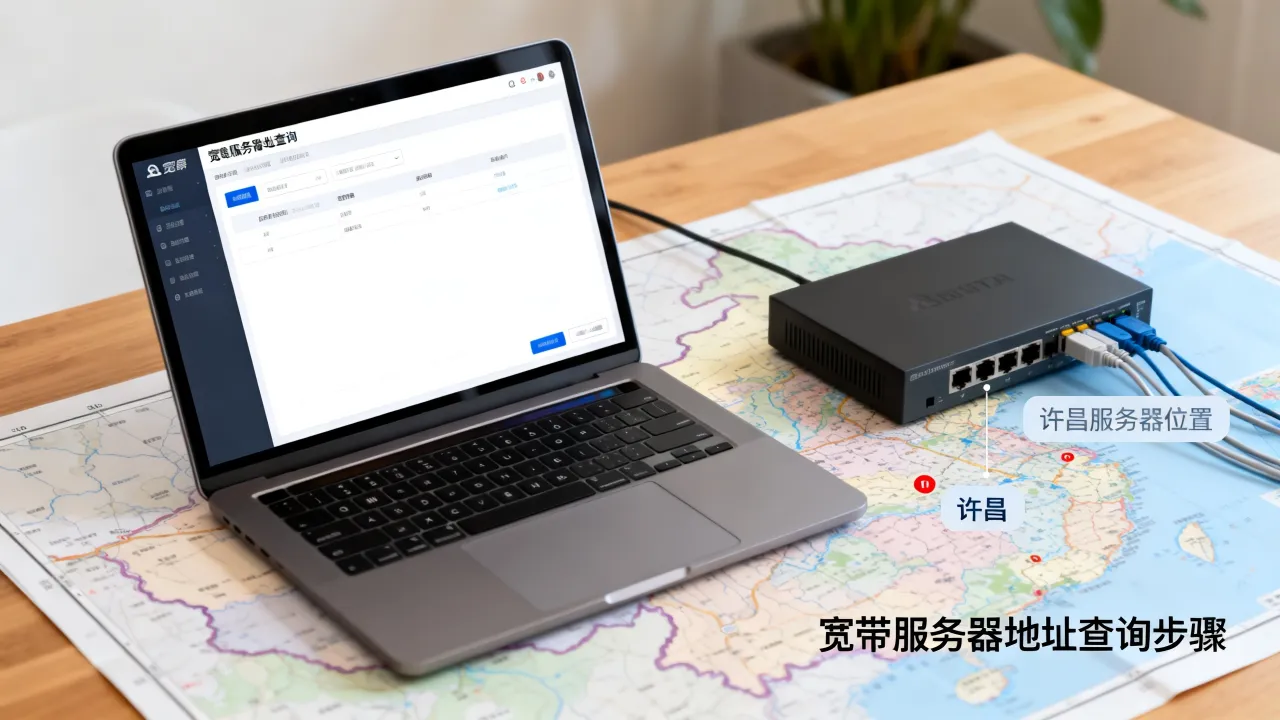 许昌宽带服务器地址具体在哪里？怎么查询？