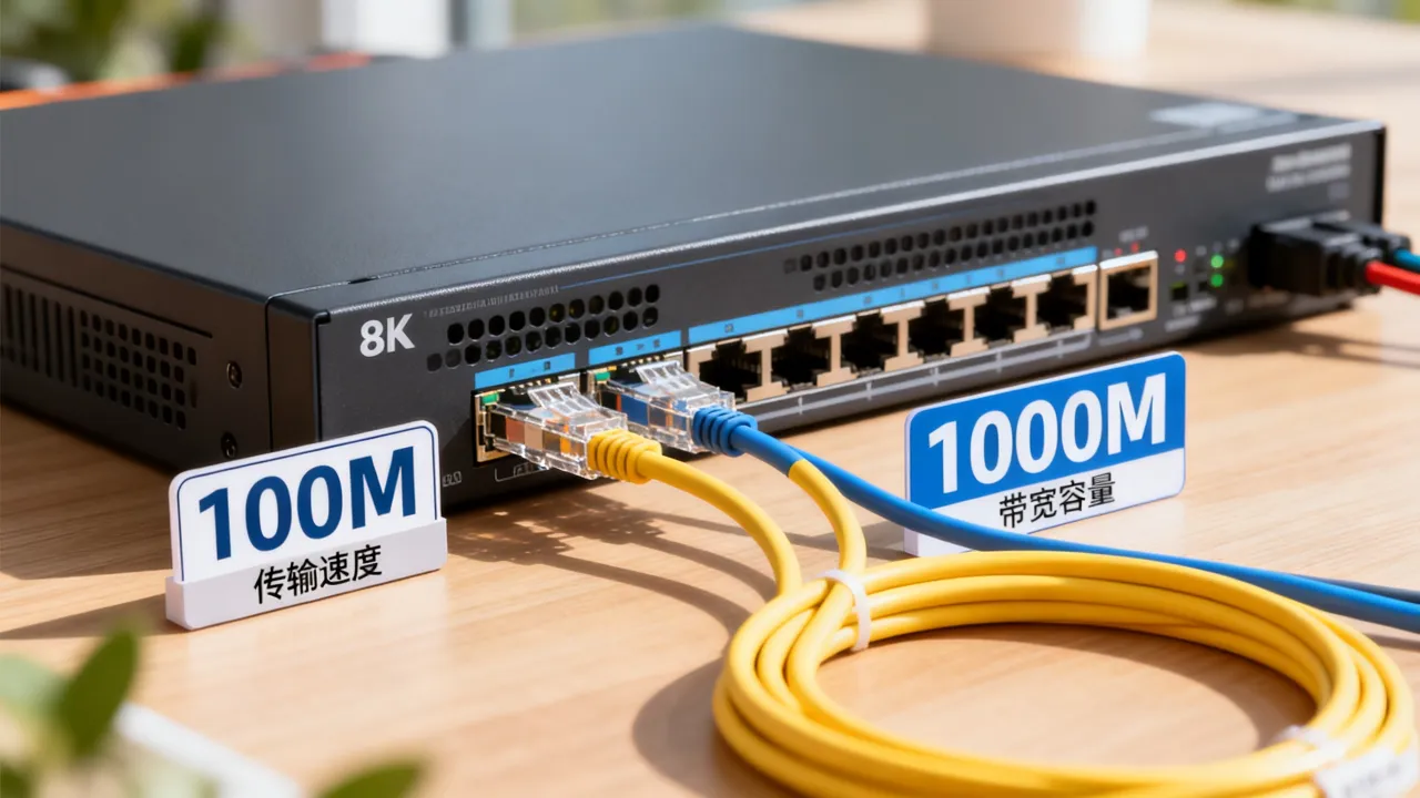 服务器宽带100m和千m区别是什么，选哪个更划算？