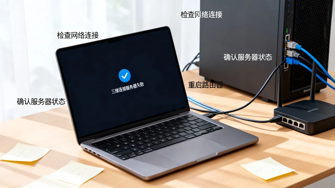 三维无法连接到服务器怎么办，三维连接服务器失败原因