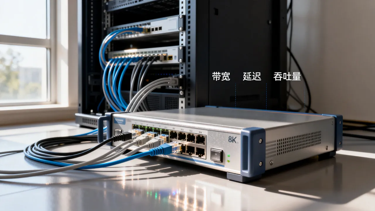 服务器的网速是哪个？服务器网速看哪个参数怎么测试