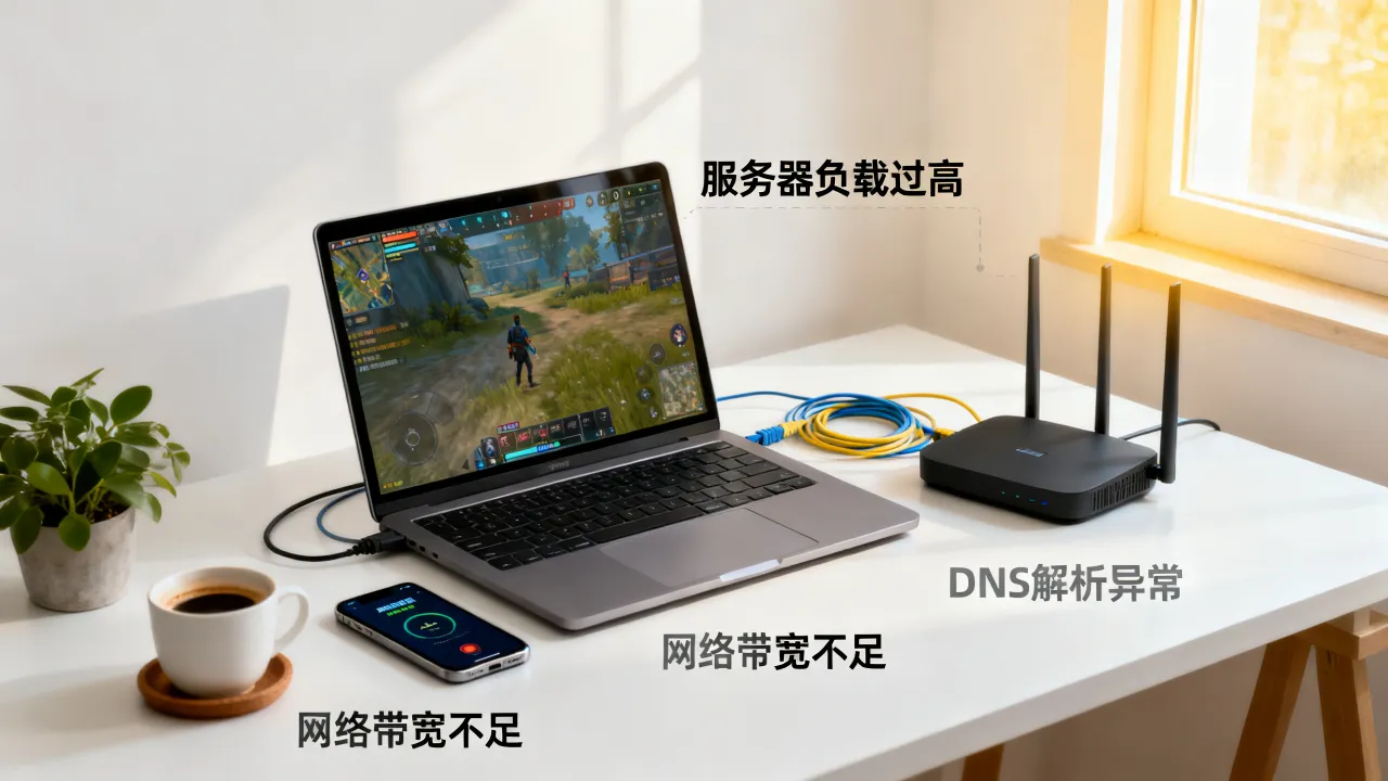 吃鸡服务器网速好卡是什么原因，吃鸡服务器卡顿怎么解决