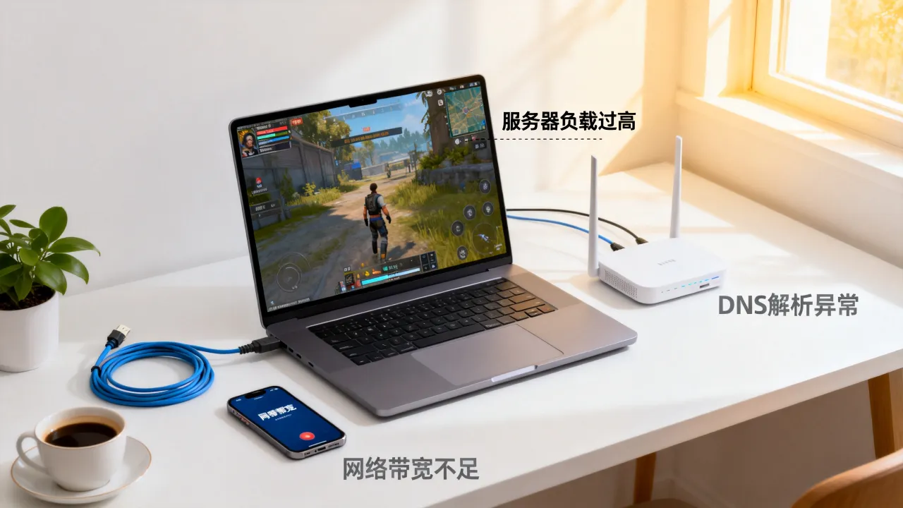 吃鸡服务器网速好卡是什么原因，吃鸡服务器卡顿怎么解决