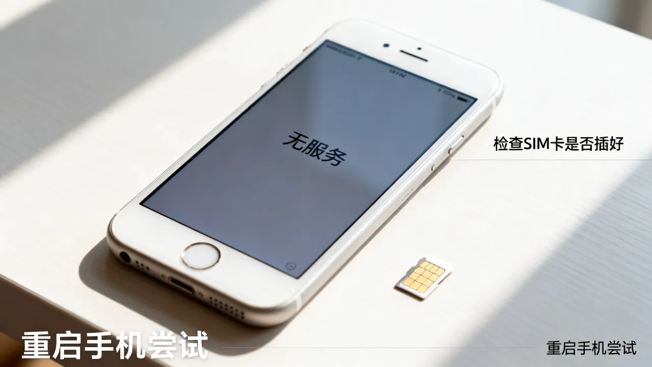 iphone6为什么一直无服务器，手机突然无服务怎么解决