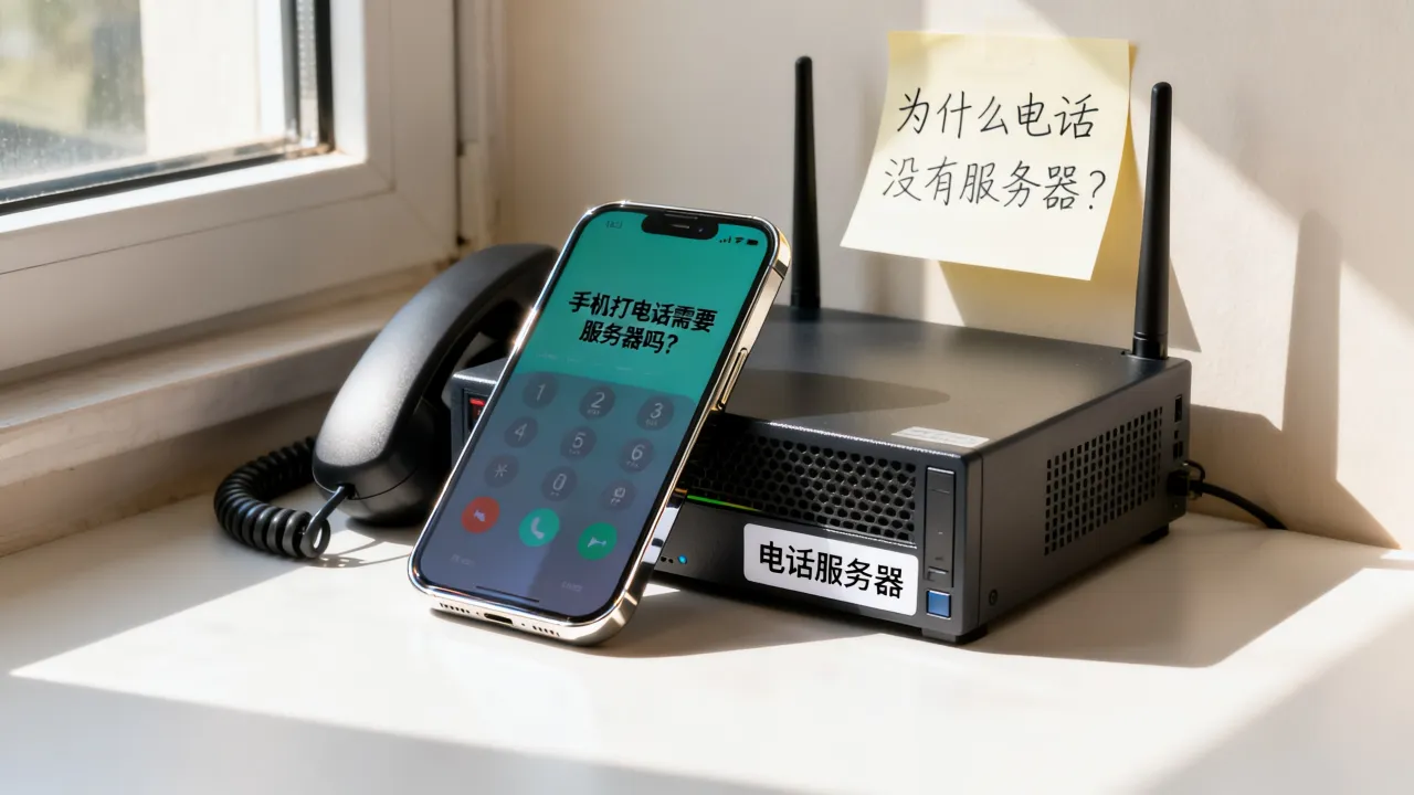 为什么电话没有服务器？手机打电话需要服务器吗？