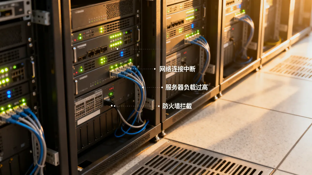服务器断了是为什么，服务器连接失败是什么原因