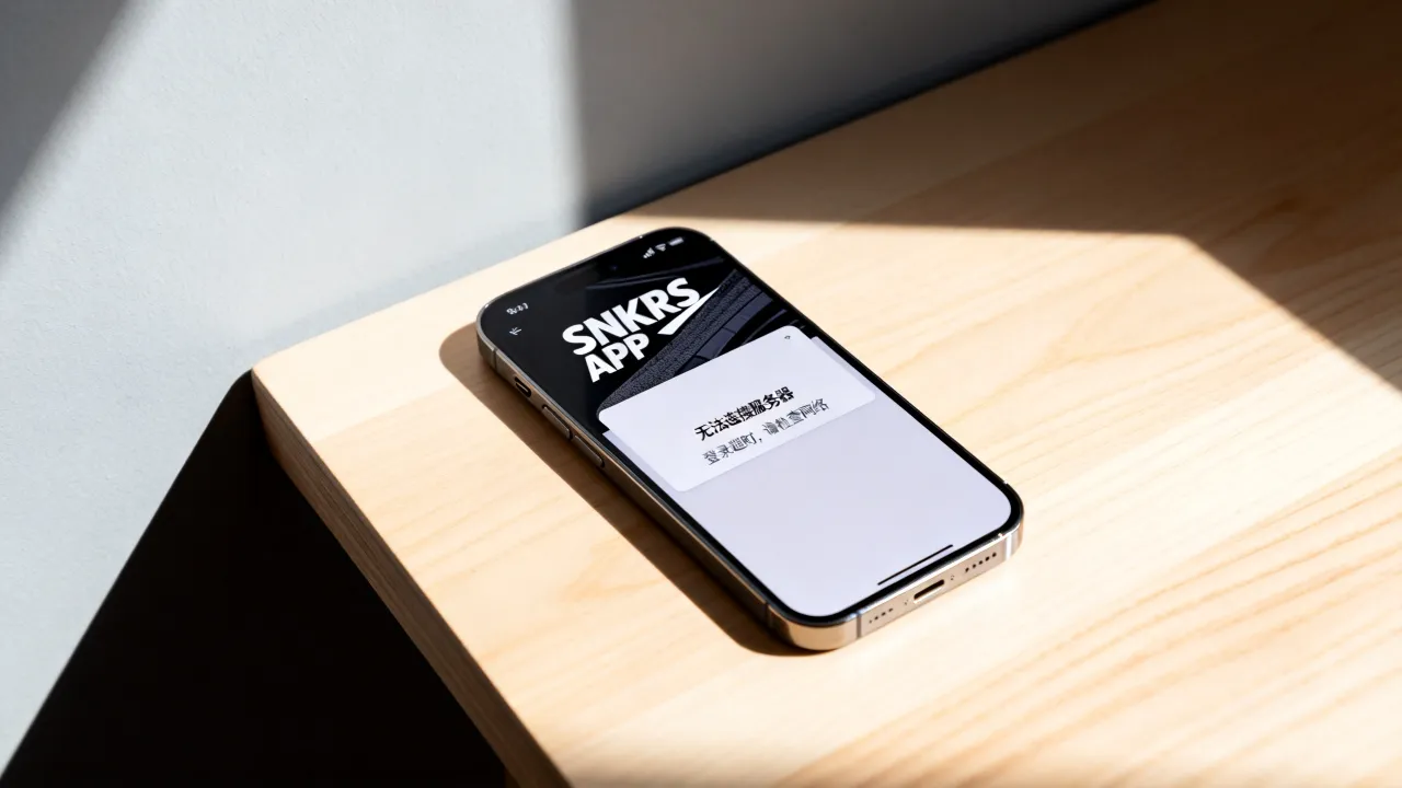 为什么SNKRS登录无法连接服务器，APP登录超时怎么解决