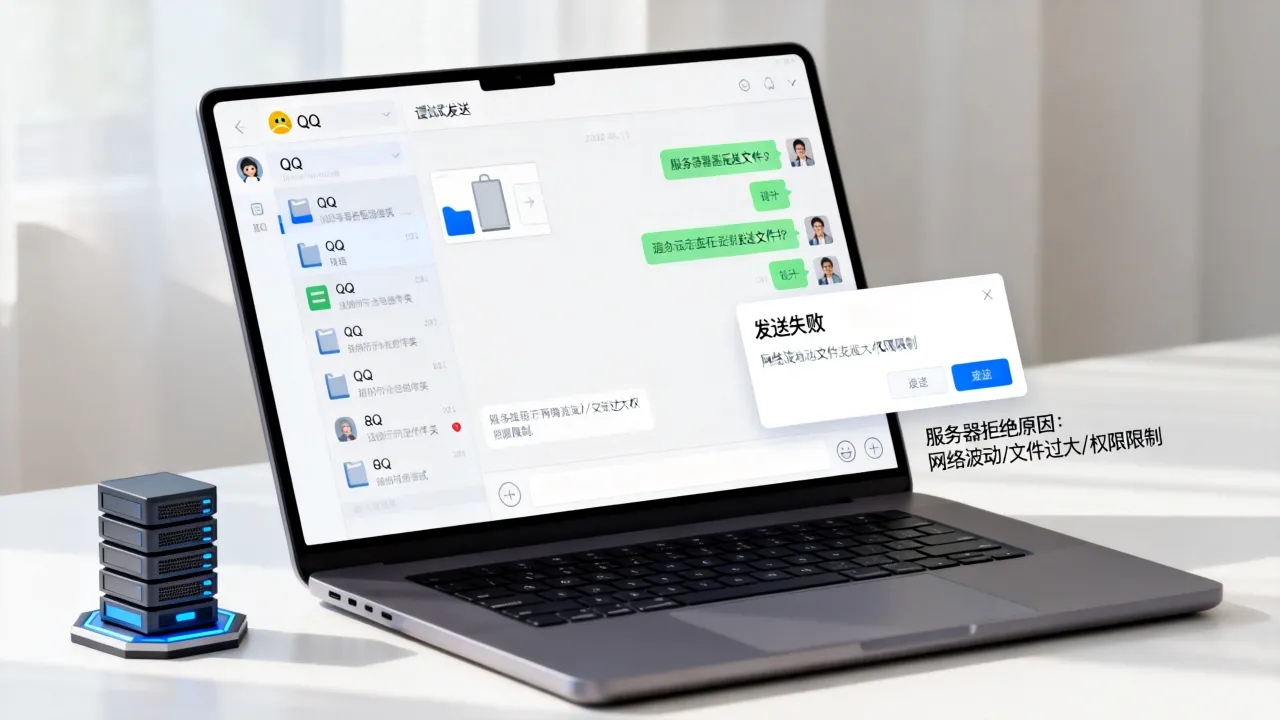 服务器为什么拒绝QQ发送文件夹，QQ发送文件夹失败原因是什么