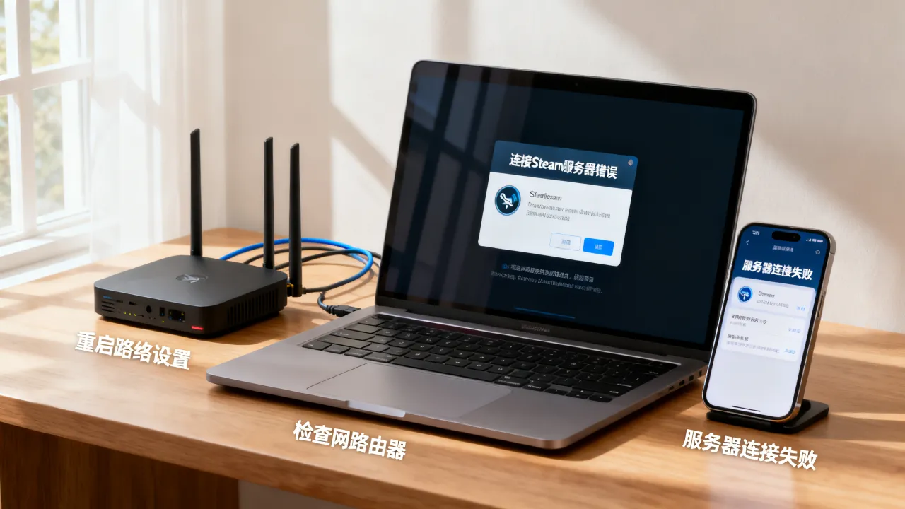 为什么连接steam服务器错误，steam服务器连接失败怎么解决？
