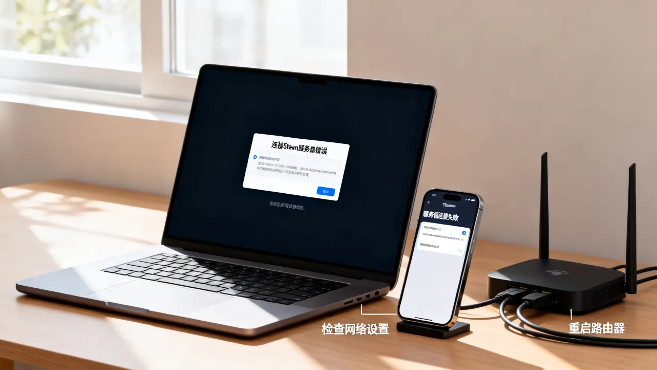为什么连接steam服务器错误，steam服务器连接失败怎么解决？