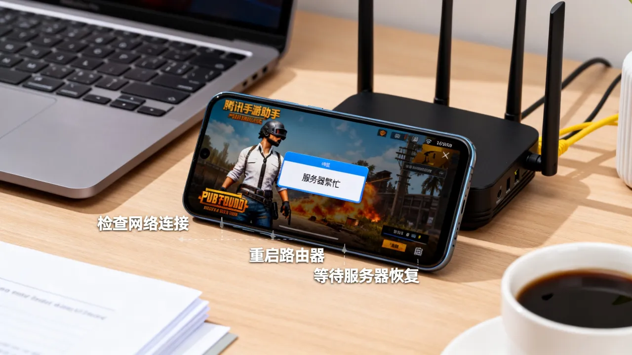 为什么腾讯手游助手pubg显示服务器繁忙，服务器繁忙怎么办