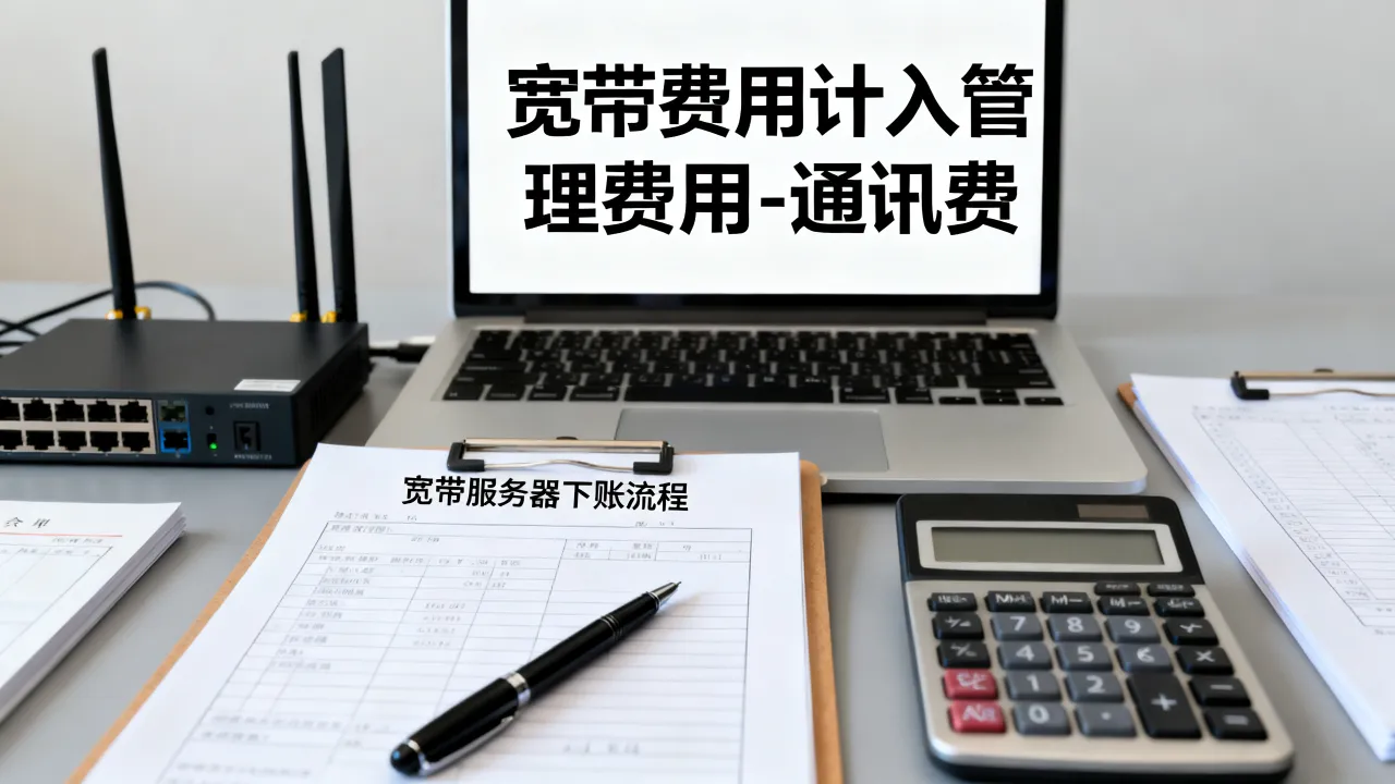 宽带服务器如何下账？宽带费用计入哪个会计科目？