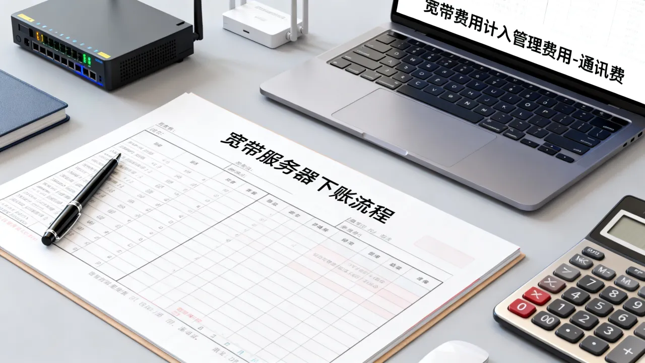 宽带服务器如何下账？宽带费用计入哪个会计科目？
