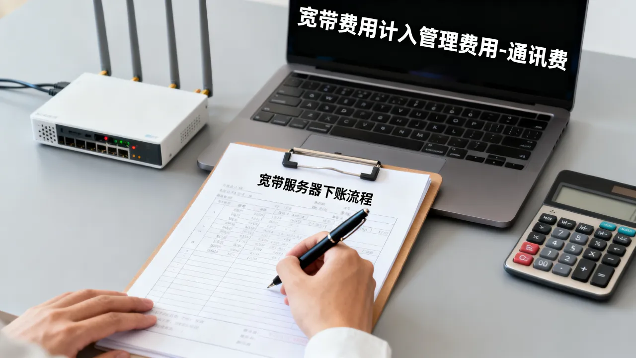宽带服务器如何下账？宽带费用计入哪个会计科目？