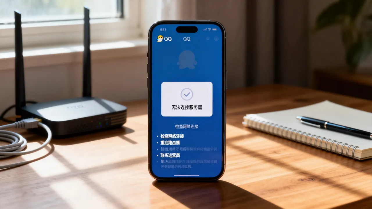 为什么QQ无法链接网络连接服务器错误，怎么解决