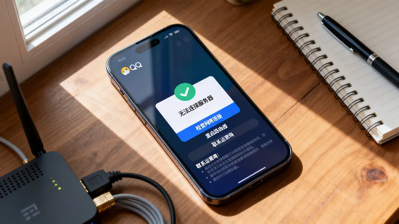 为什么QQ无法链接网络连接服务器错误，怎么解决