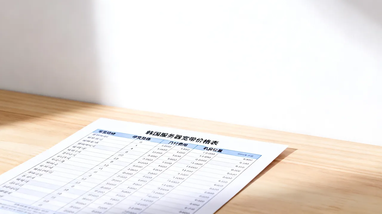 韩国服务器宽带价格表多少钱？韩国机房带宽月付费用贵吗
