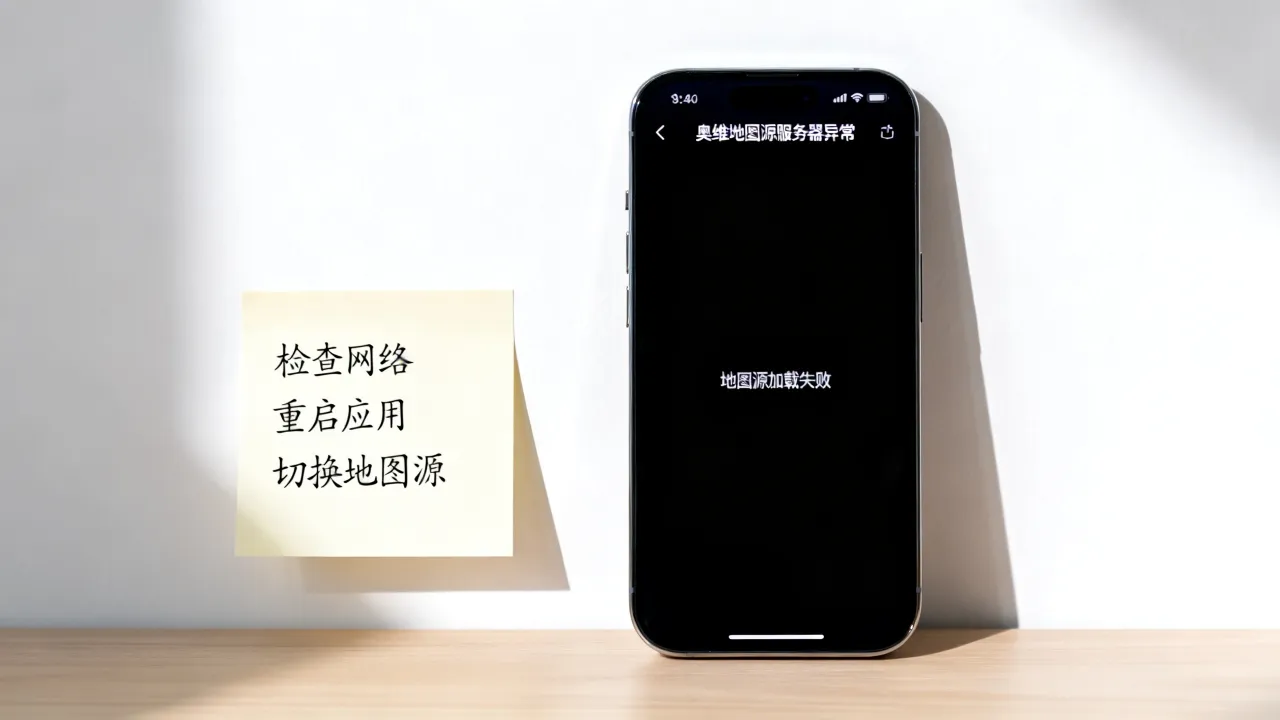 奥维地图源服务器异常怎么办，地图源加载失败如何解决？