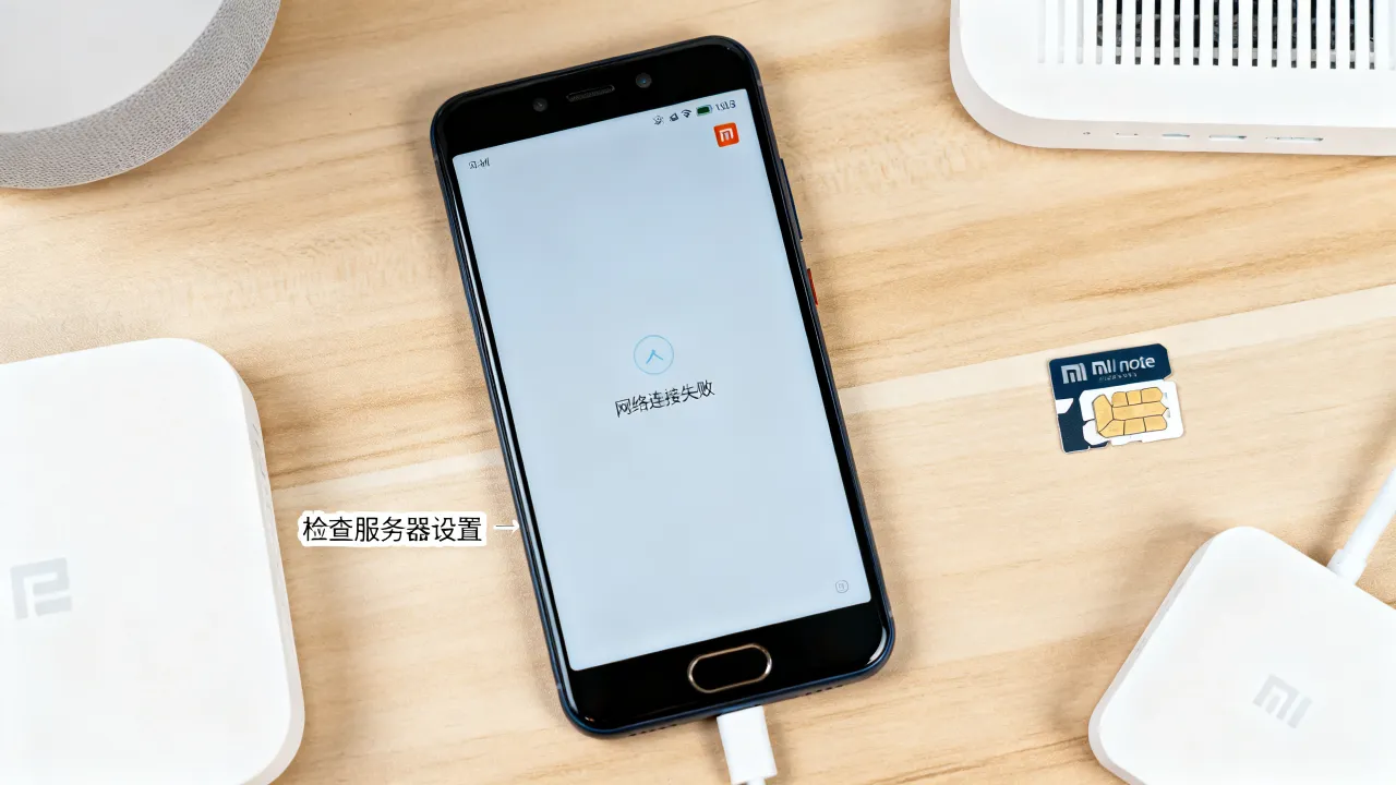 为什么小米note3开不了网络连接服务器，是什么原因？