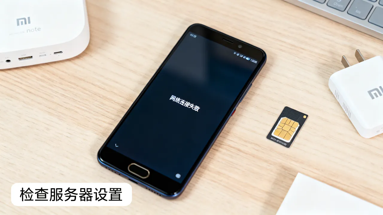为什么小米note3开不了网络连接服务器，是什么原因？