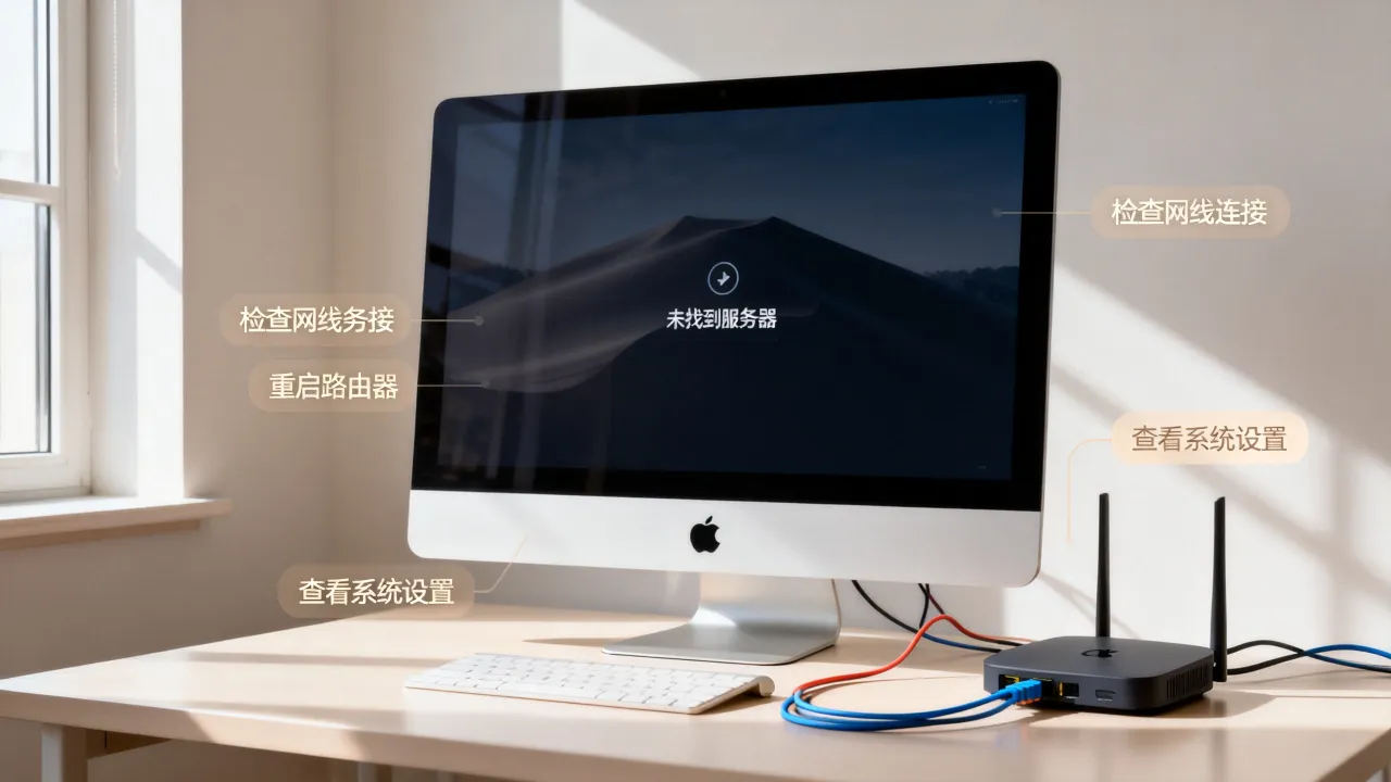 Mac连接宽带显示没找到服务器怎么办,Mac连不上网络服务器怎么解决? Mac连接宽带显示没找到服务器怎么办,Mac连不上网络服务器怎么解决?