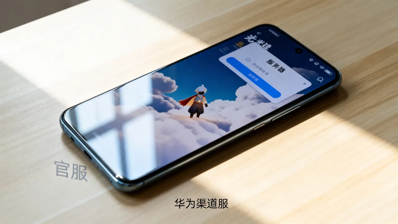 华为手机玩光遇在哪个服务器，光遇华为渠道服和官服区别