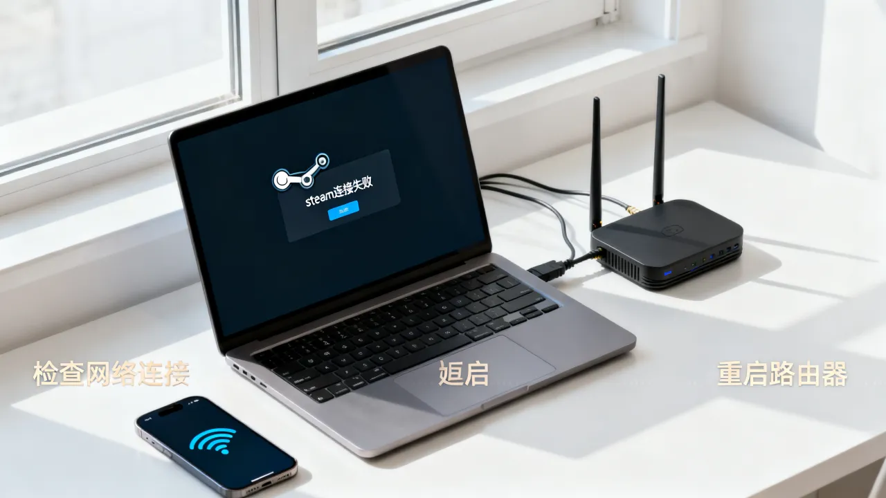 steam为什么连接不上网络连接服务器，steam连接不上服务器原因及解决方法