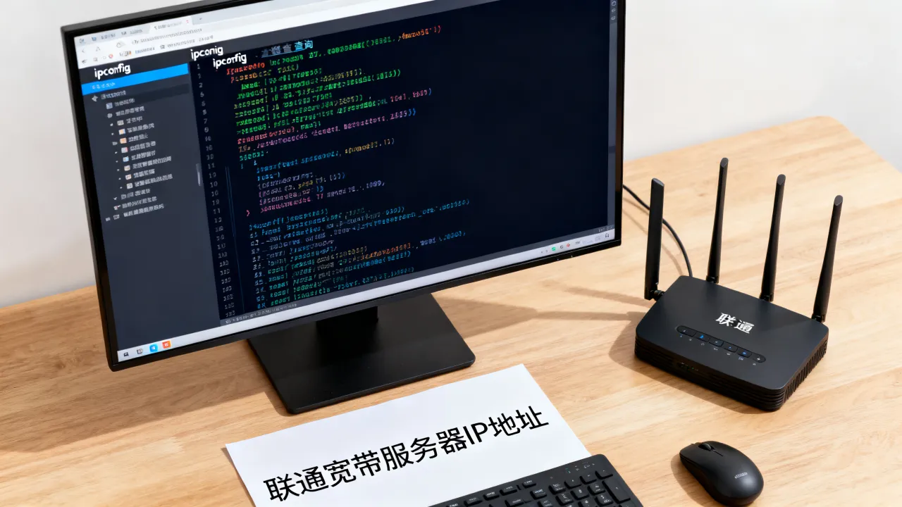 联通宽带网服务器地址是什么？，联通宽带服务器IP地址怎么查