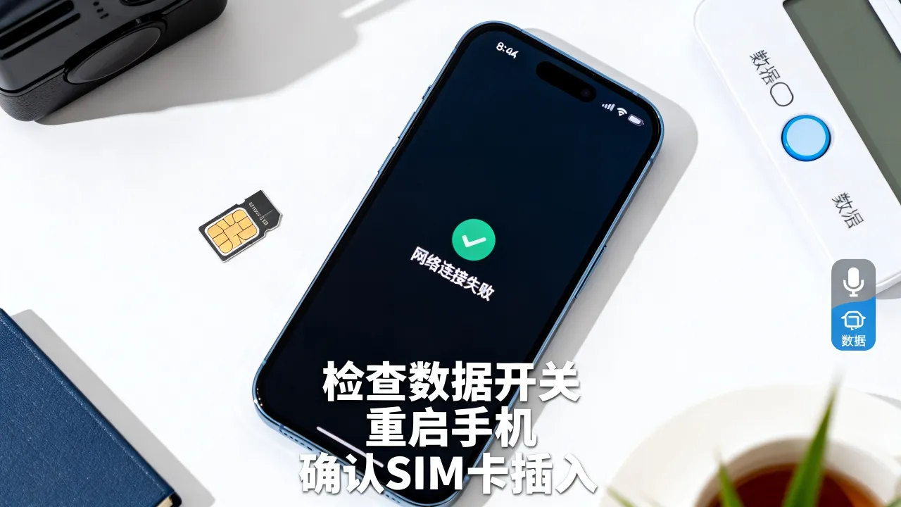 为什么手机QQ用不了数据连接到服务器，网络连接失败怎么解决？