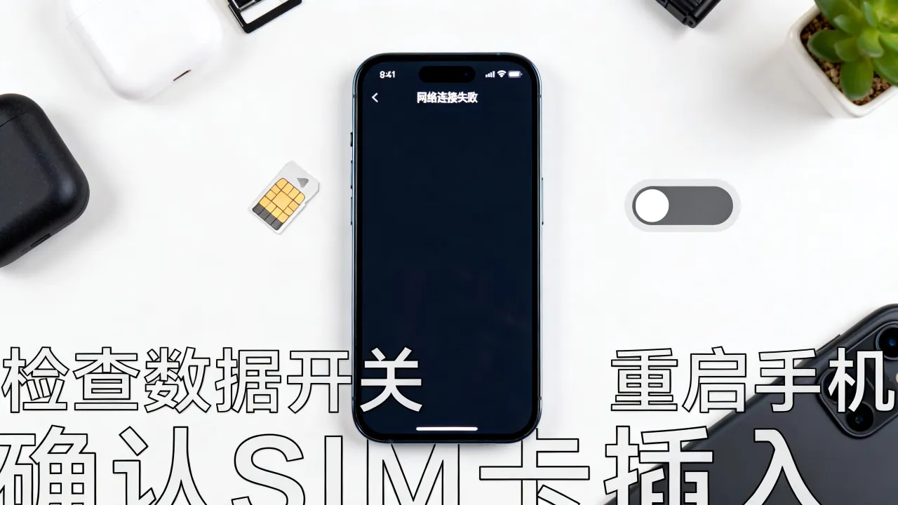 为什么手机QQ用不了数据连接到服务器，网络连接失败怎么解决？
