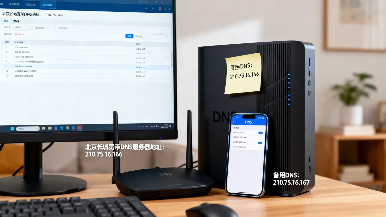 北京长城宽带dns服务器地址是多少？宽带网络dns怎么设置最快？