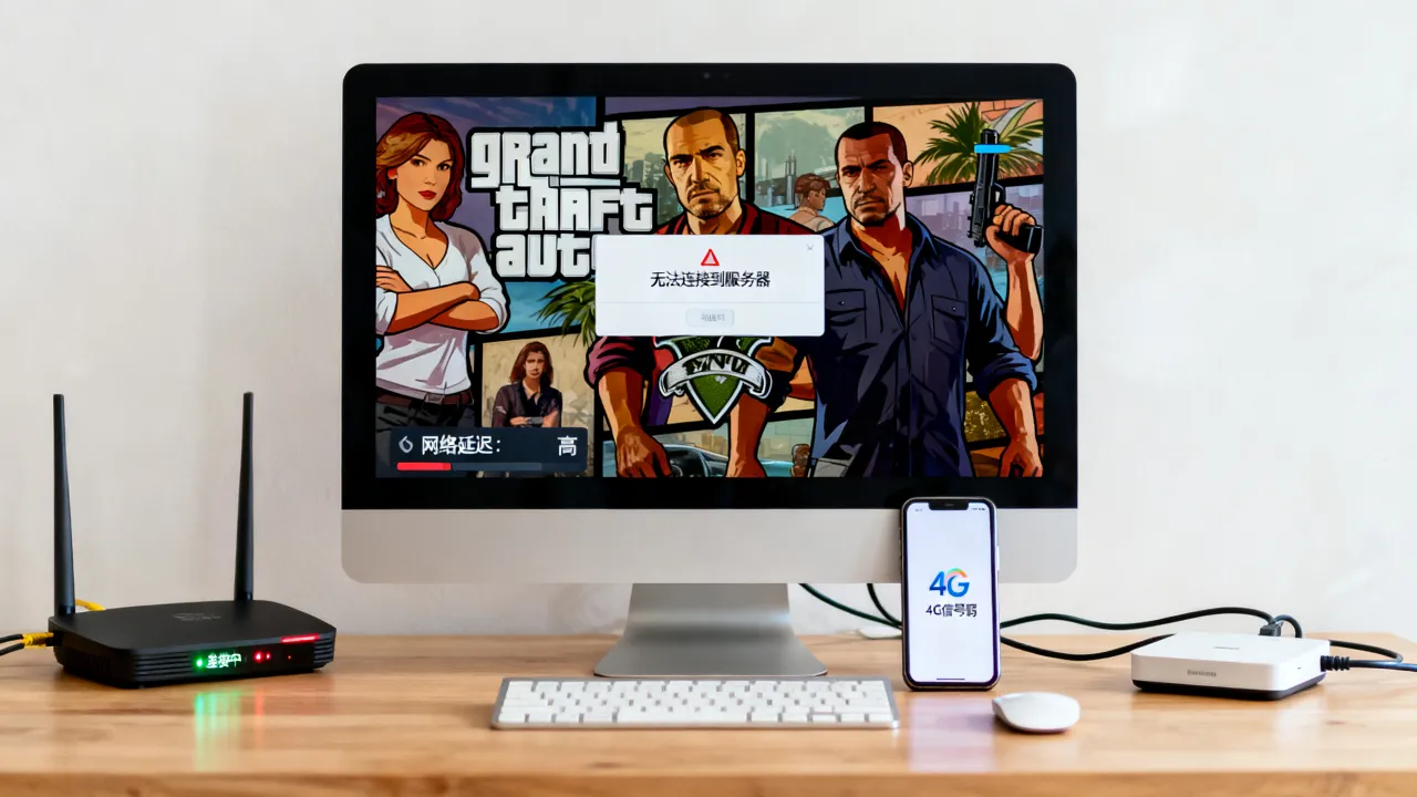 为什么gta5服务器进不去，为什么侠盗猎车手5线上模式连不上？