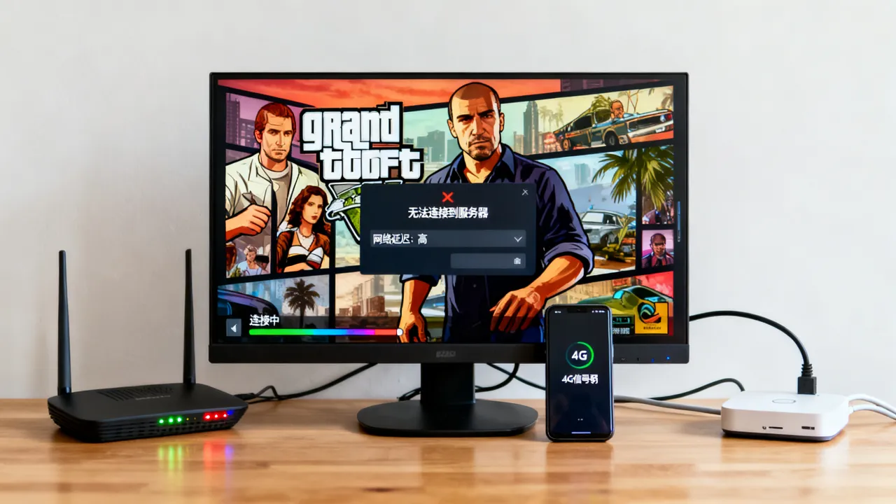 为什么gta5服务器进不去，为什么侠盗猎车手5线上模式连不上？