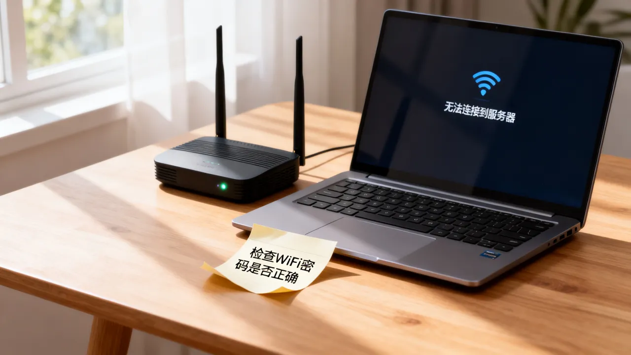 为什么无线连接服务器失败，电脑连不上WiFi无法访问网络怎么办