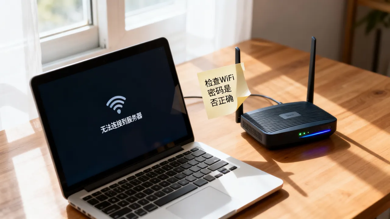 为什么无线连接服务器失败，电脑连不上WiFi无法访问网络怎么办