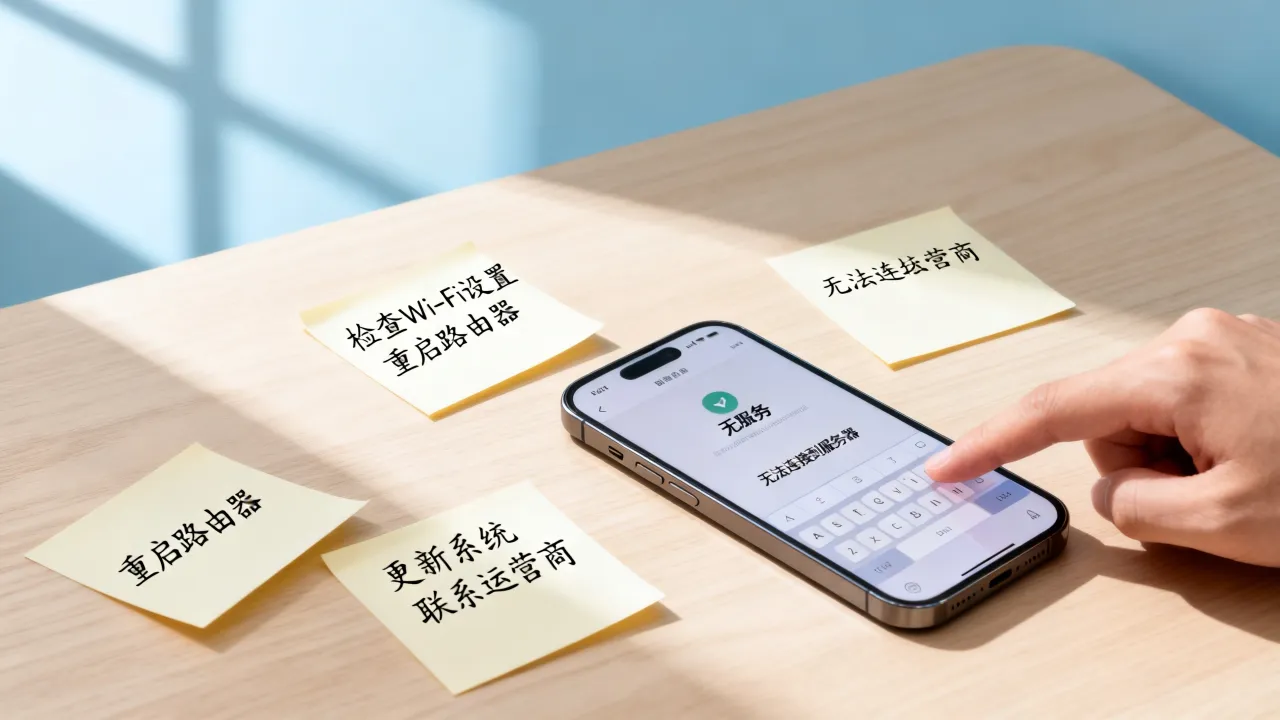 为什么iPhone没有网络连接到服务器，苹果手机连不上网络怎么办