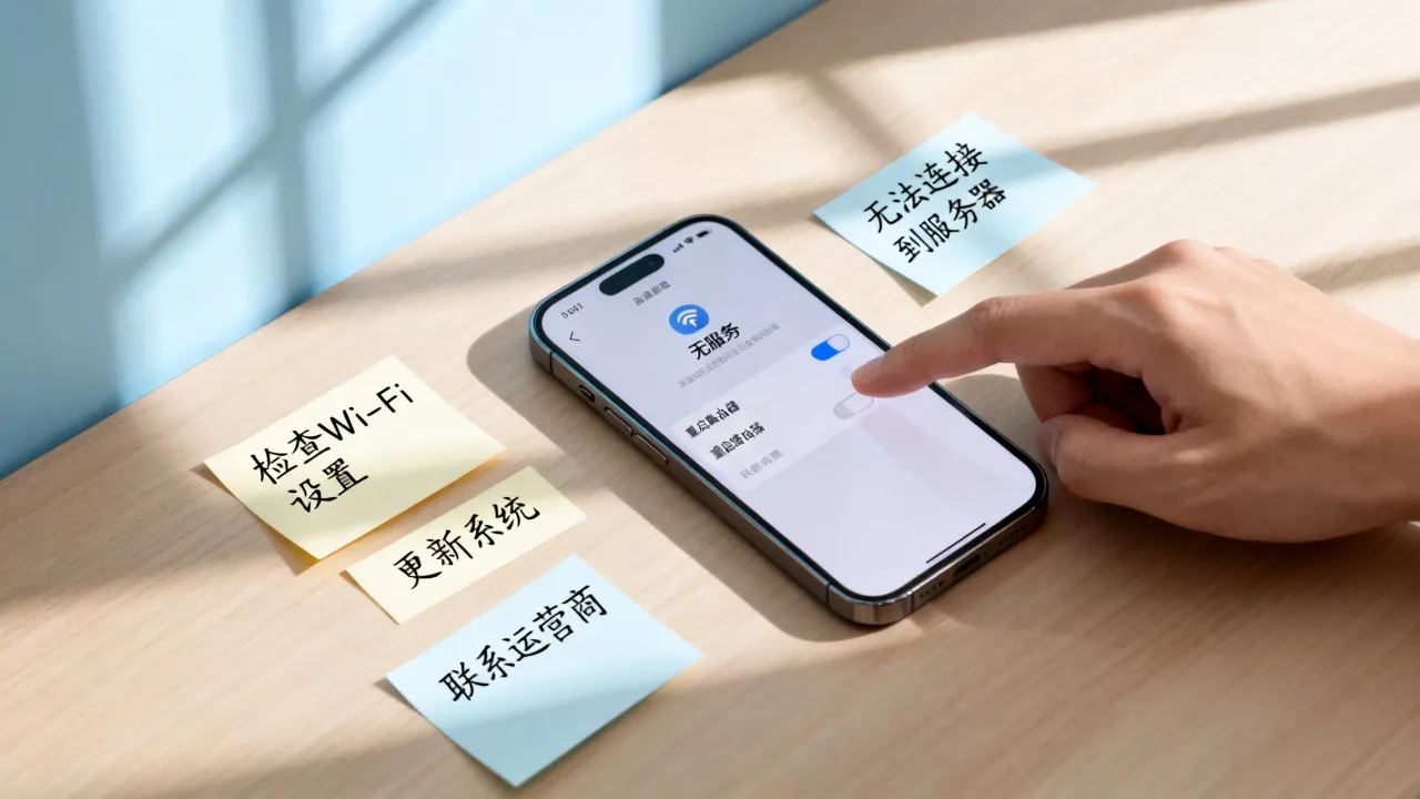 为什么iPhone没有网络连接到服务器，苹果手机连不上网络怎么办