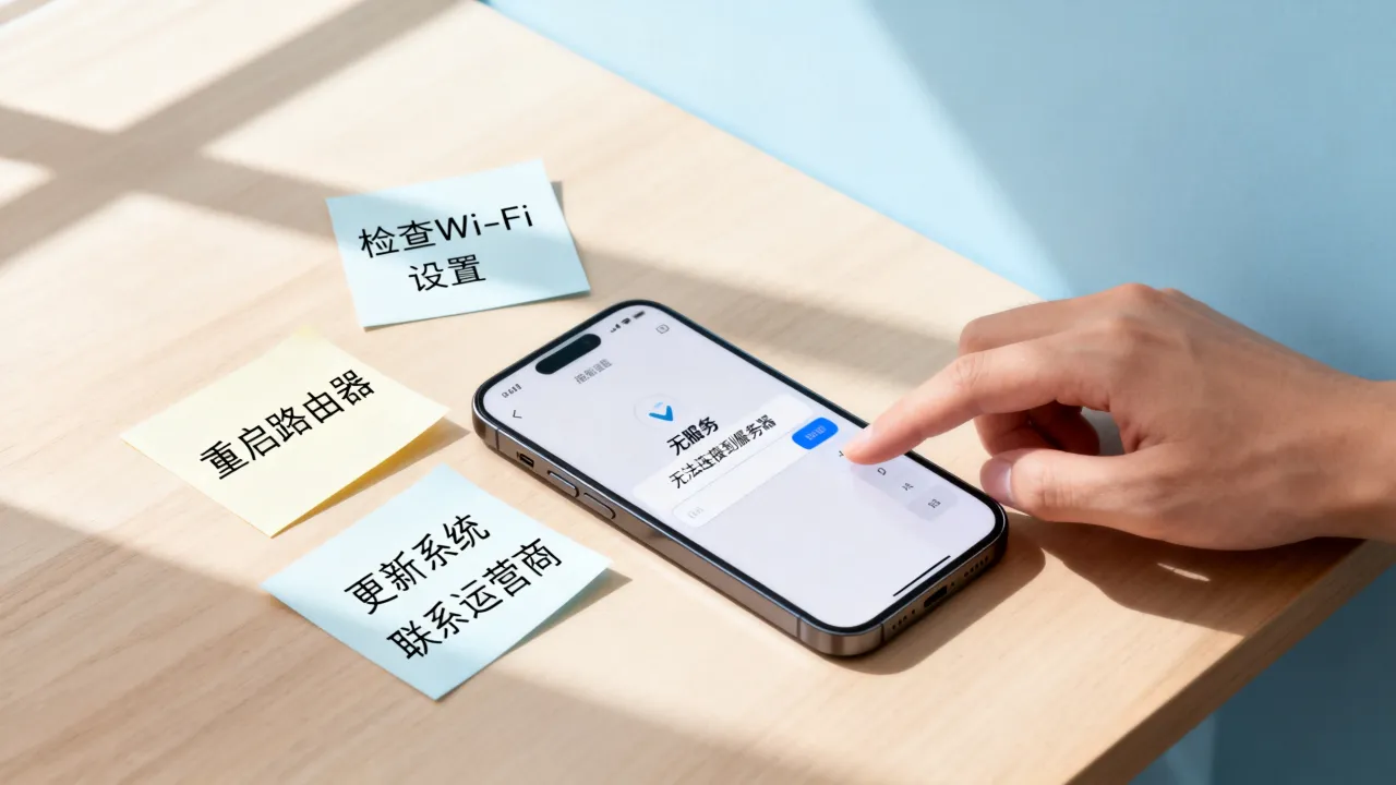 为什么iPhone没有网络连接到服务器，苹果手机连不上网络怎么办