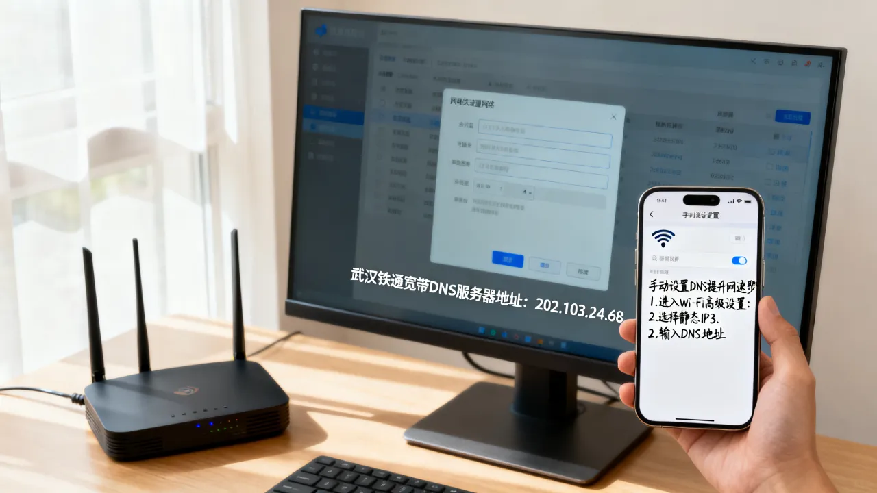 武汉铁通宽带DNS服务器地址是什么？如何设置才能提升网速？