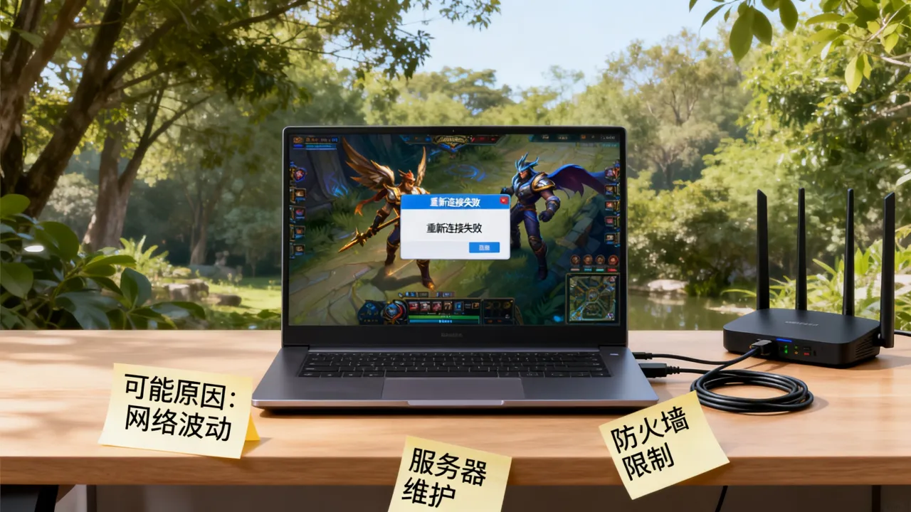 为什么lol重新连接无法连接服务器，英雄联盟连接服务器失败原因