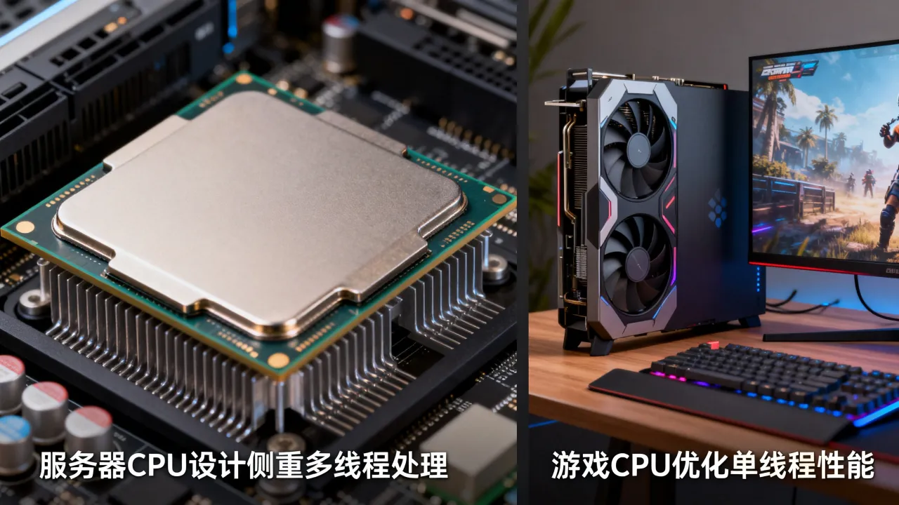 服务器cpu为什么打游戏不行，服务器cpu不适合玩游戏吗